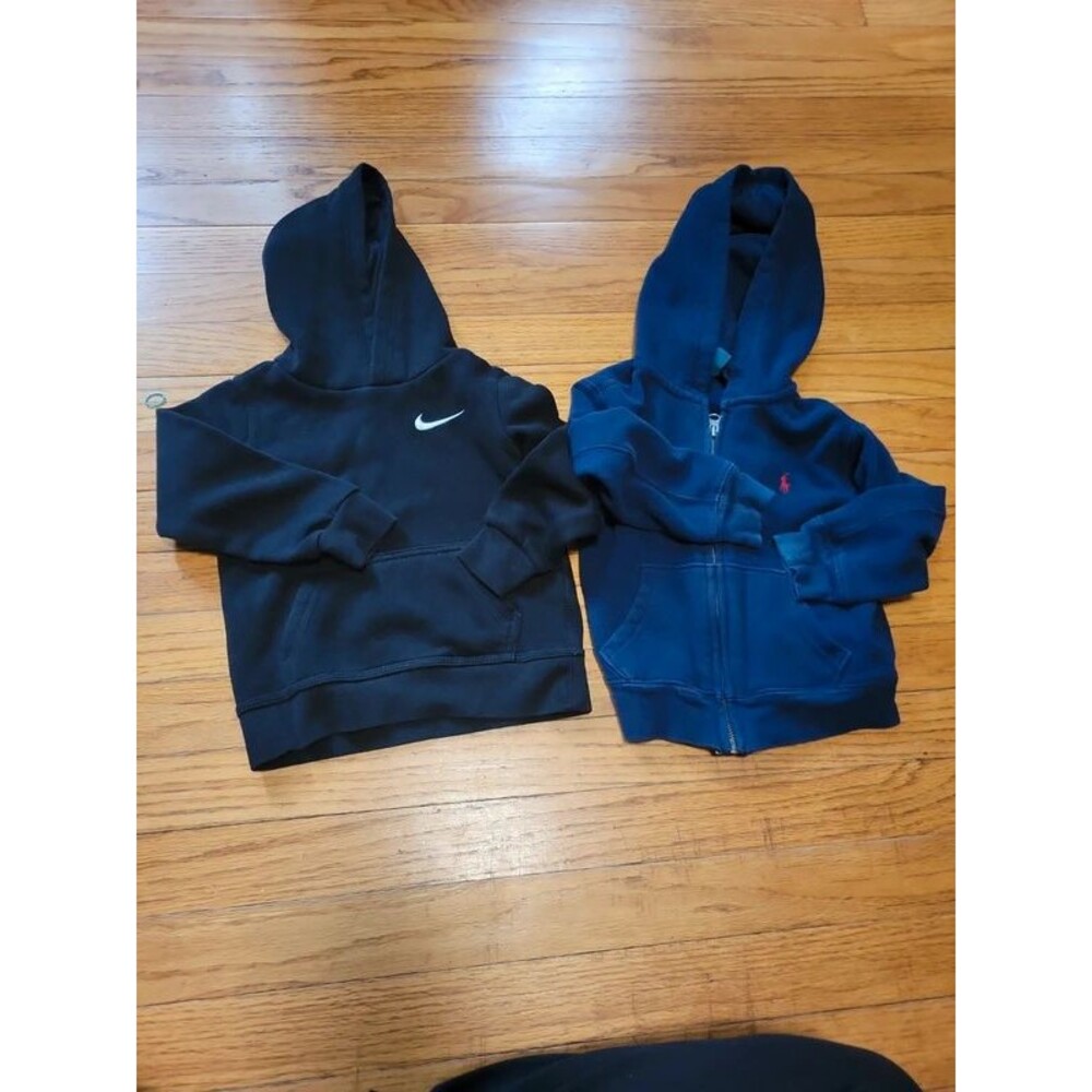 3t boys nike and polo hoody bundle blue black